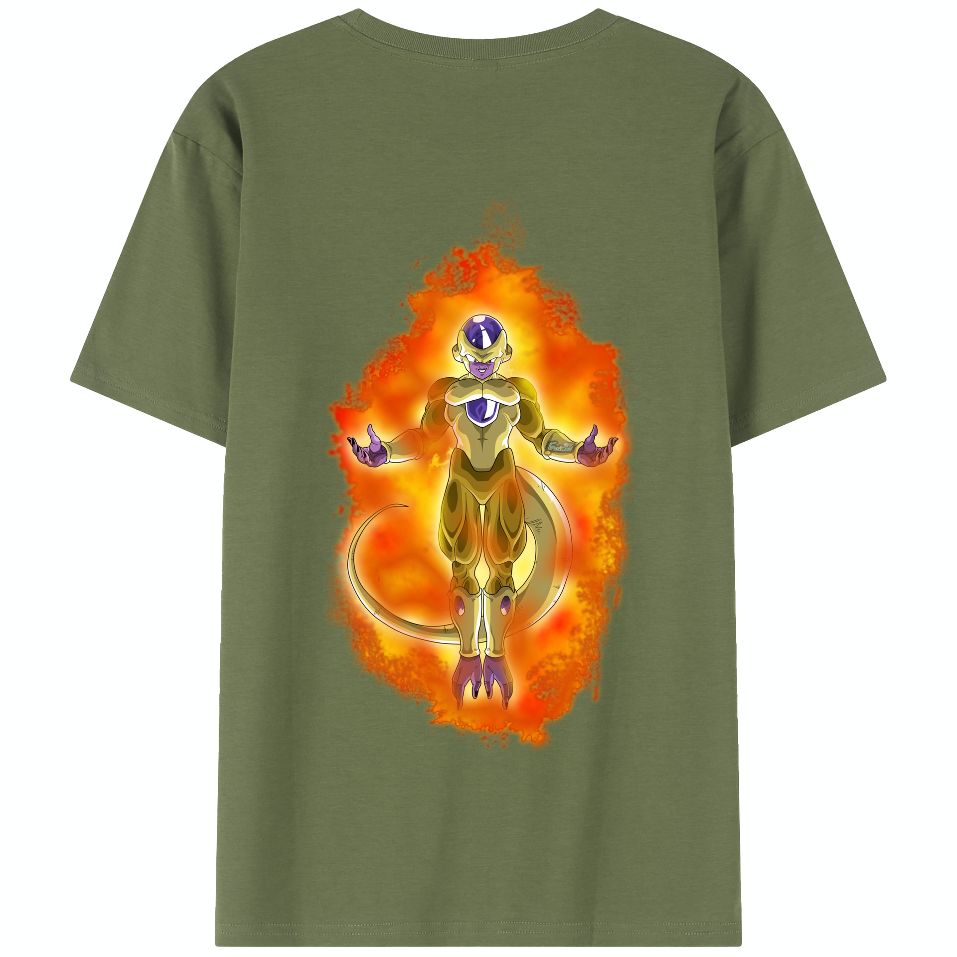 （画像用） ドラゴンボール フリーザ DRAGON BALL Frieza 綿100％半袖Tシャツ（背面プリント）